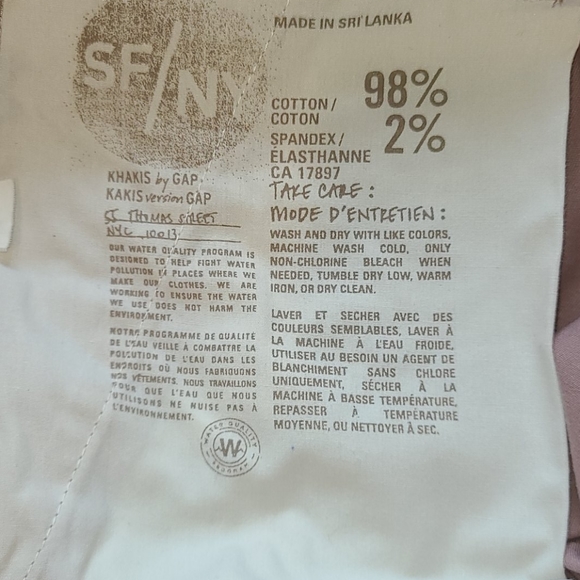 Gap Khaki's in a dusty mauve colour - Picture 4 of 4